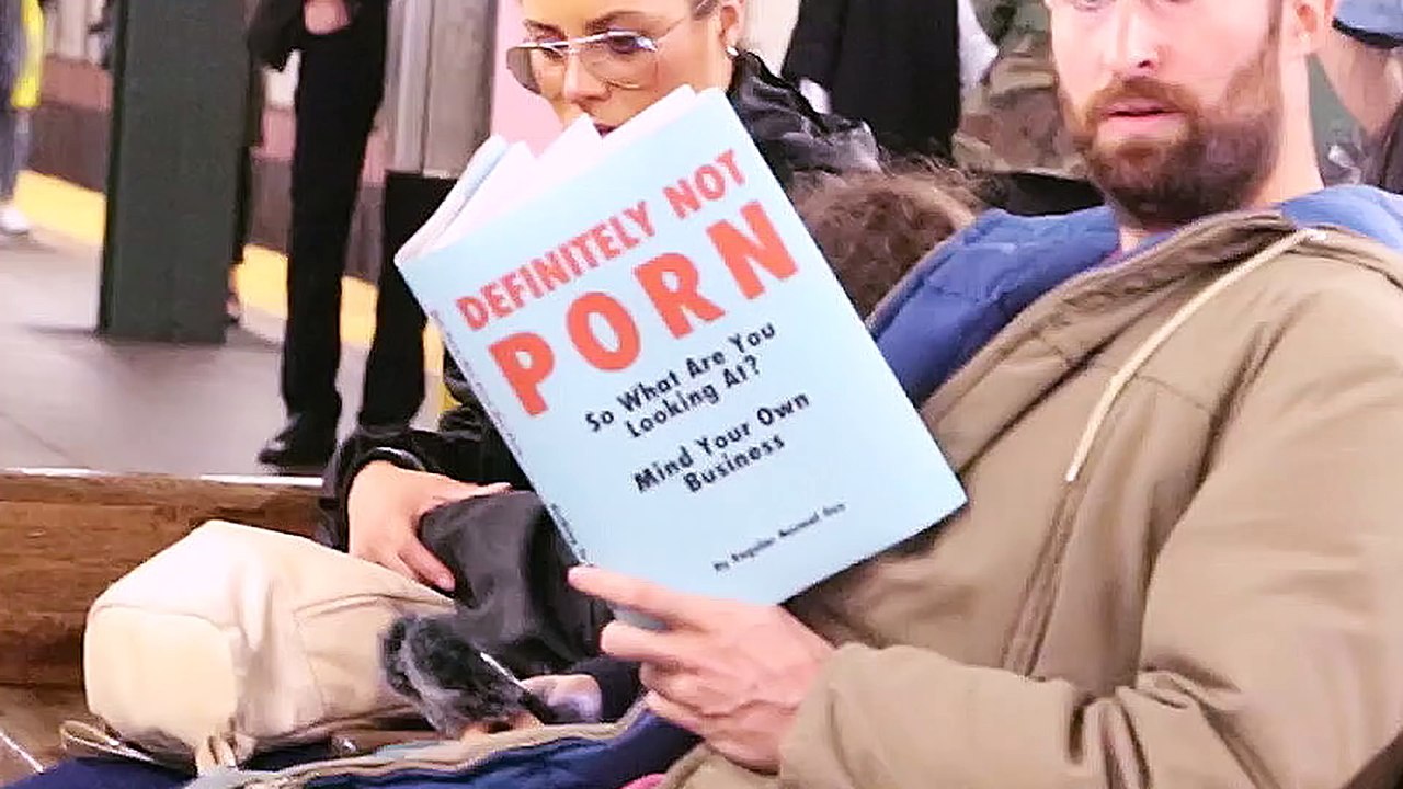 Taking Fake Book Covers on the Subway
