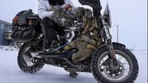 Eric Lobo Road Angels 2 - ice road Inuvik to Tuktoyaktuk - Arctic Ocean on Harley-Davidson