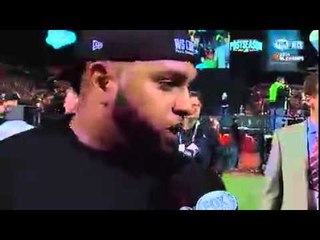 Pablo Sandoval emocionado