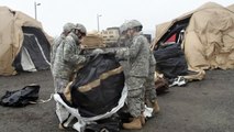 HHC 2CAB Soldiers setting up for Key Resolve 2015!