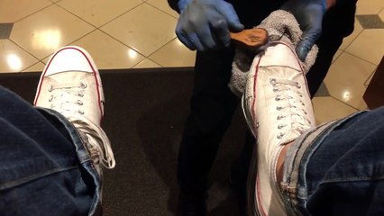 ASMR Shoe Shine at Nordstrom San Francisco (read description below)
