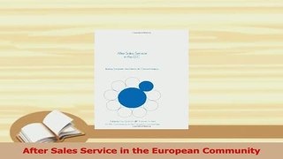 Read  After Sales Service in the European Community Ebook Free
