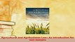 Download  Agricultural and Agribusiness Law An introduction for nonlawyers PDF Online