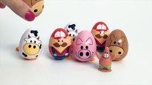 Old MacDonald Had A Farm Surprise Eggs Peppa Pig Disney Mickey Mouse Huevos Überraschung Eier Part 4