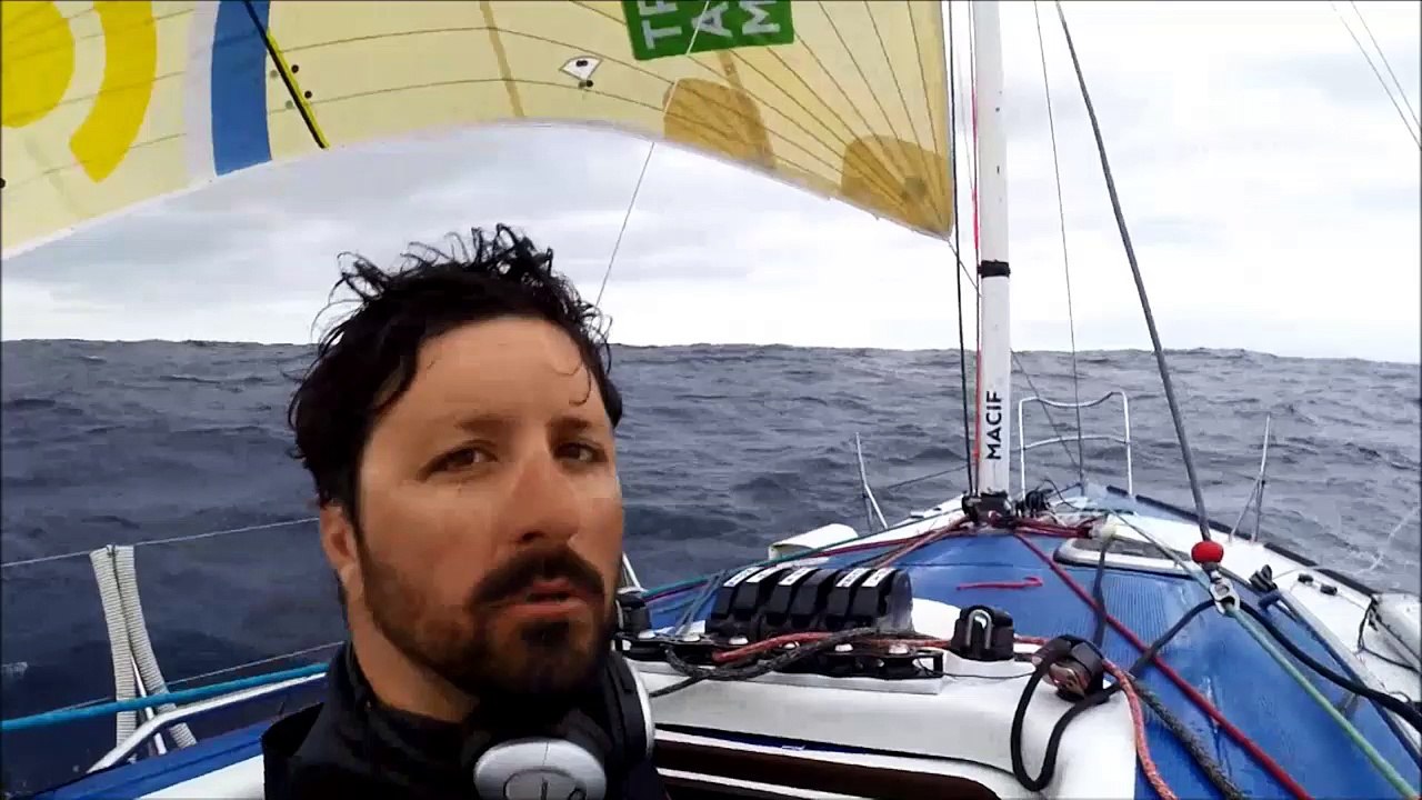 TRANSAT AG2R LA MONDIALE 2014 - SKIPPER MACIF - démâtage