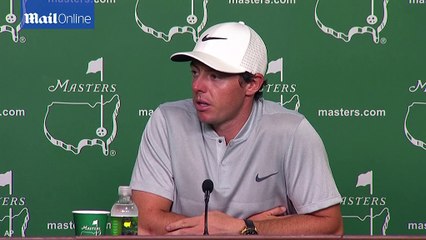 Golf star Rory McIlroy discusses 2nd round 71 at the Masters