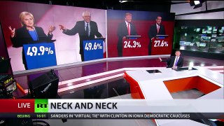 Iowa Caucus: Sanders & Clinton virtually tied, Cruz defeats Trump
