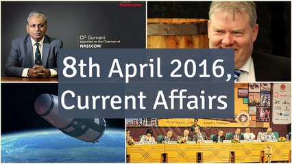 8 April 2016 Current Affairs for Competition Exams