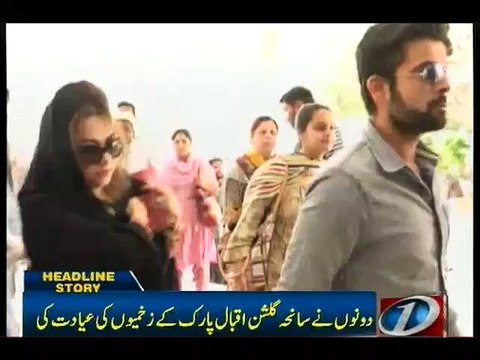 Ahmed Shehzad meets the victims of Lahore blast.