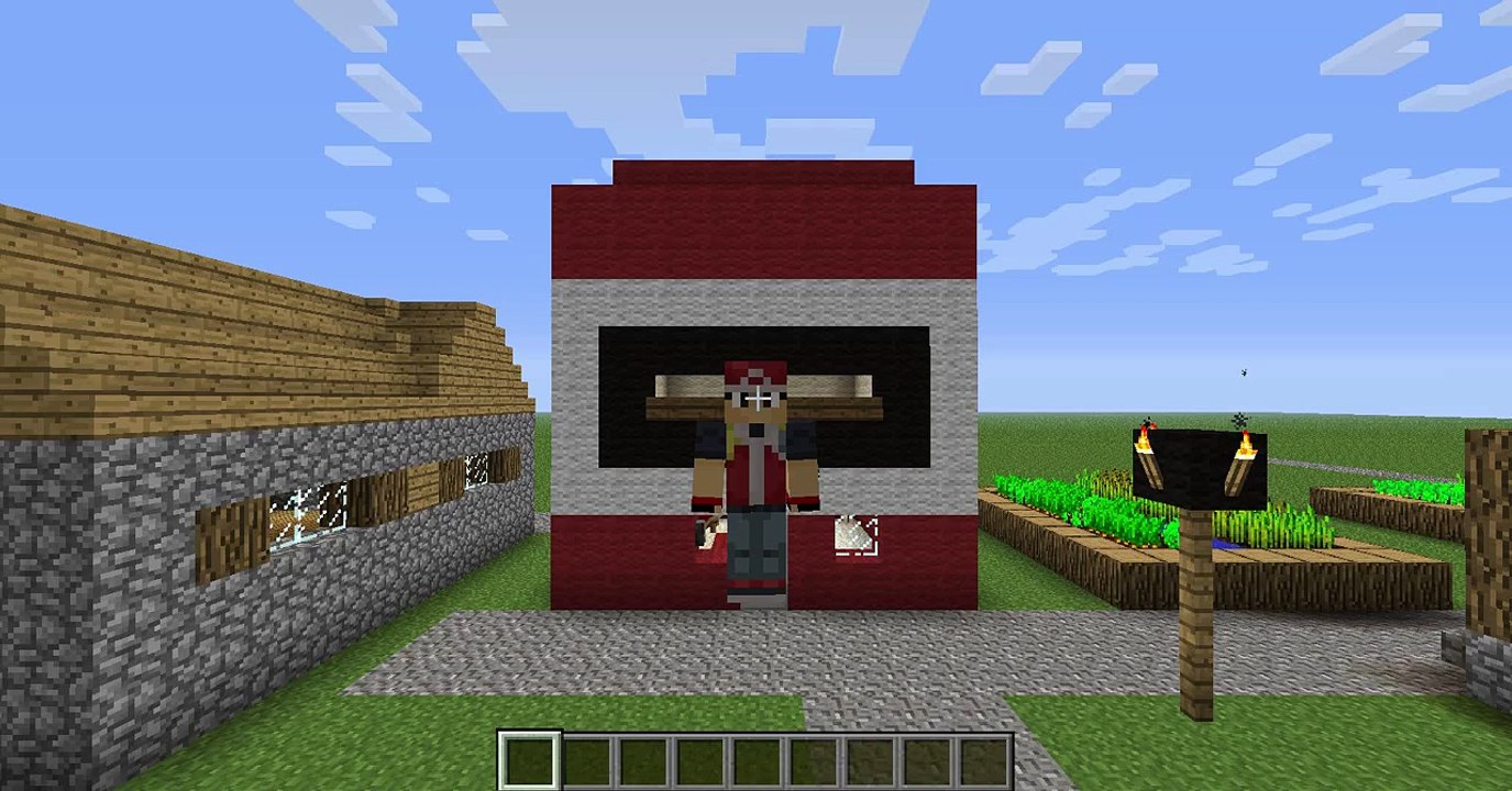 Como hacer una casa de pokemon en minecraft