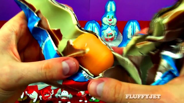 12 Easter Kinder Surprise Bunny Rabbit Army Surprise Toys Easter Eggs Mega Unboxing Huevos