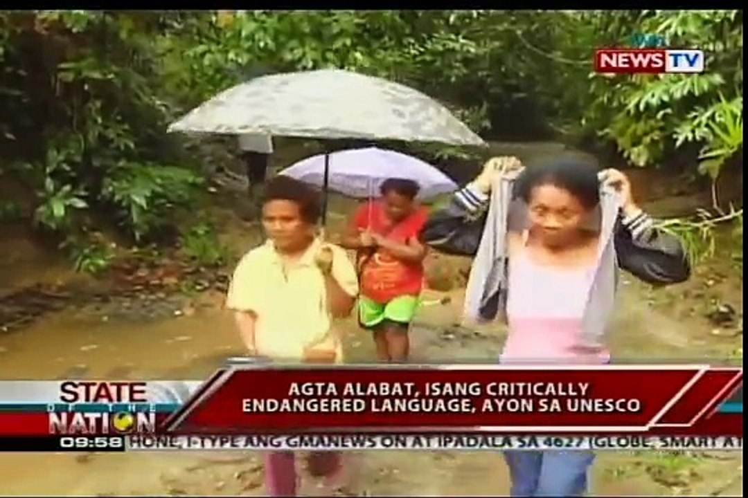 Gemfair Alabat, isang en danger critique dextinction de la langue, ayon sa UNESCO