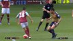 Manuel Lanzini Horror Foul West Ham 0-0 Arsenal 09-04-2016