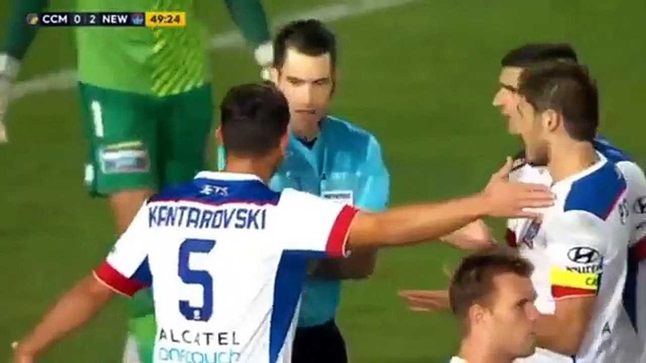 Australian A-League: Fabio Ferreira Goal - CC Mariners 2-4 Newcastle Jets,  09-04-2016