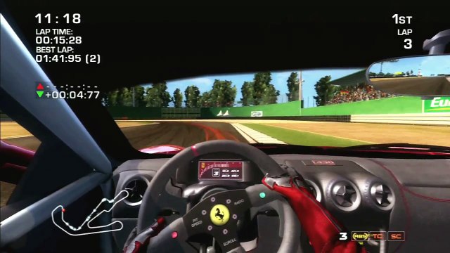 Ferrari Challenge Trofeo Pirelli PS3 Gameplay - Full Race Misano