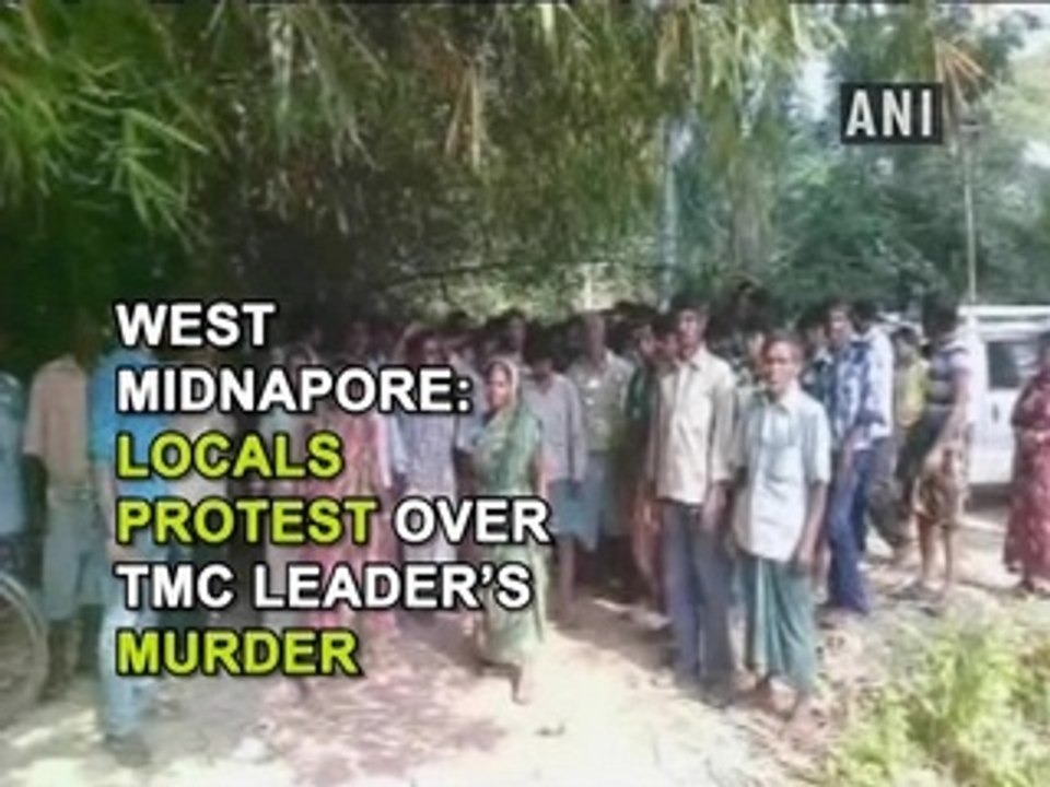 West Midnapore: Locals protest over TMC leader's murder