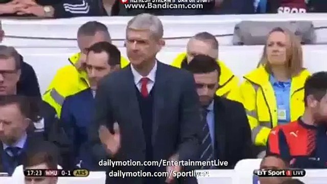 0-1 Mesut Özil Goal West Ham 0-1 Arsenal Premier League