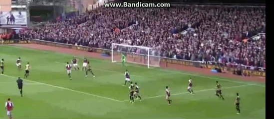 Alexis Sanchez Goal West Ham 0-2 Arsenal 09-04-2016