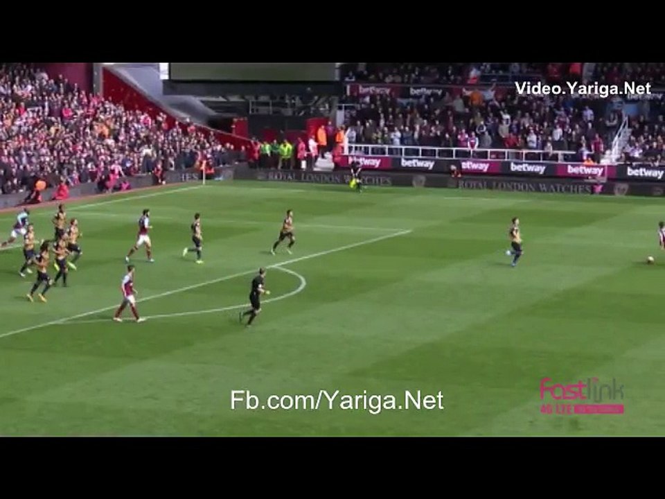 West Ham 2 - 2 Arsenal Andrew Carroll