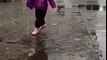 Jumping in muddy puddles
