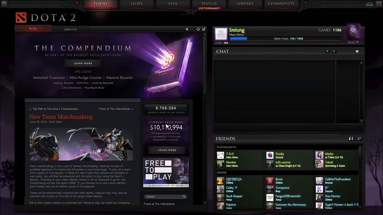 Dota 2 - Unboxing Compendium Immortal Strongbox and Treasure of the Dark Implements