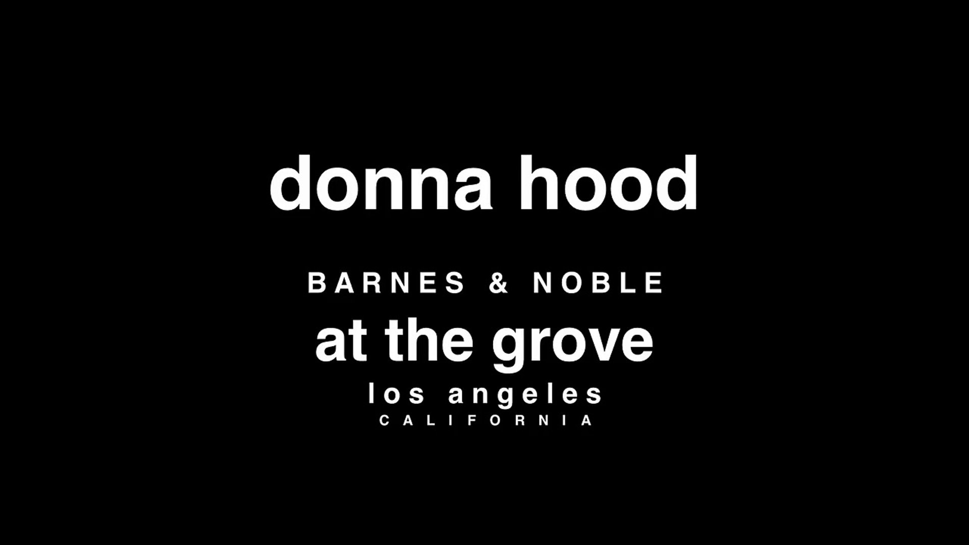 Donna Hood At Barnes Noble Video Dailymotion