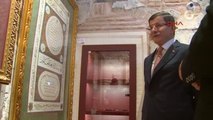 Başbakan Davutoğlu Hat Müzesi'nin Açılışını Yaptı, Mimar Sinan'ın Türbesini Ziyaret Etti