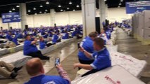 Largest human mattress dominoes - Guinness World Records