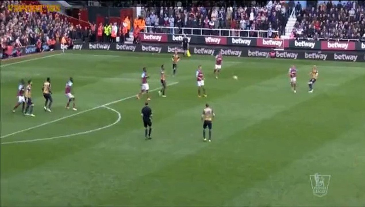 Goal Laurent Koscielny - West Ham United 3-3 Arsenal (09.04.2016)
