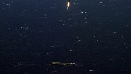 CRS-8  First Stage Landing on Droneship