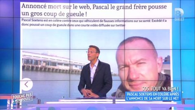 Pascal Soetens annoncé mort : J'ai un pote qui était en pleurs (Vidéo)