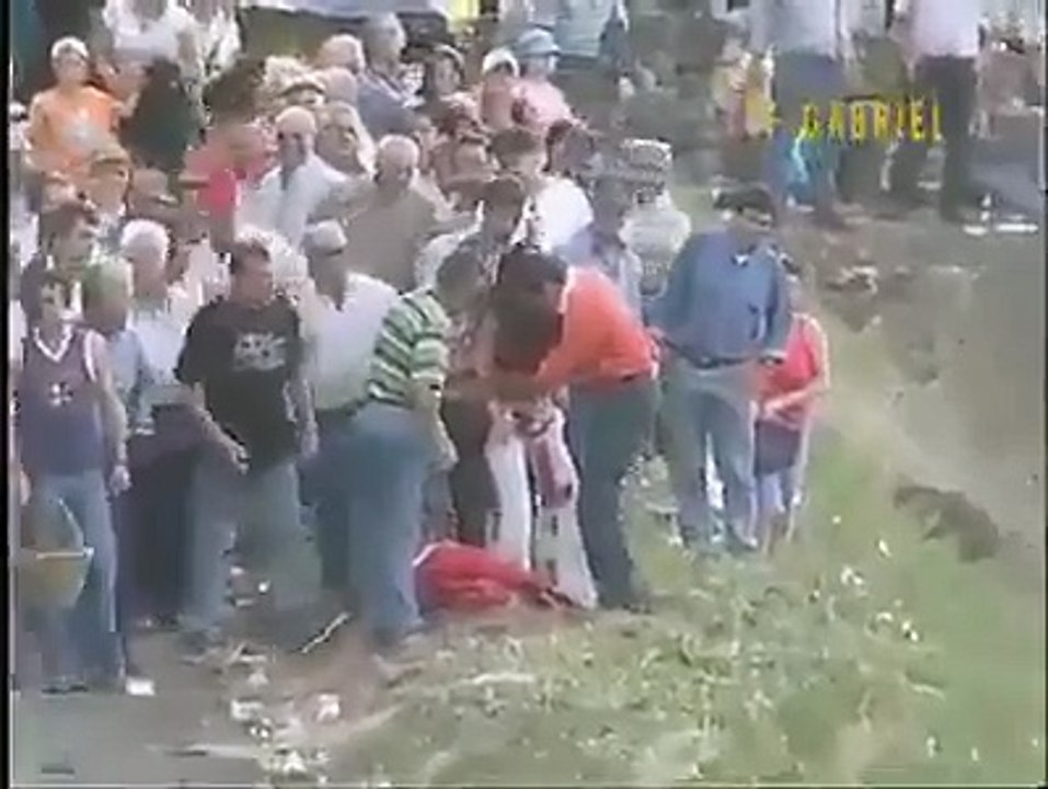 The result of Bull Fighting very funny and dangerous too