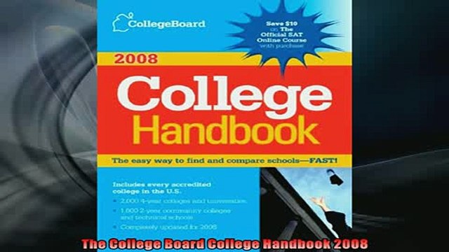 READ book The College Board College Handbook 2008 READ ONLINE