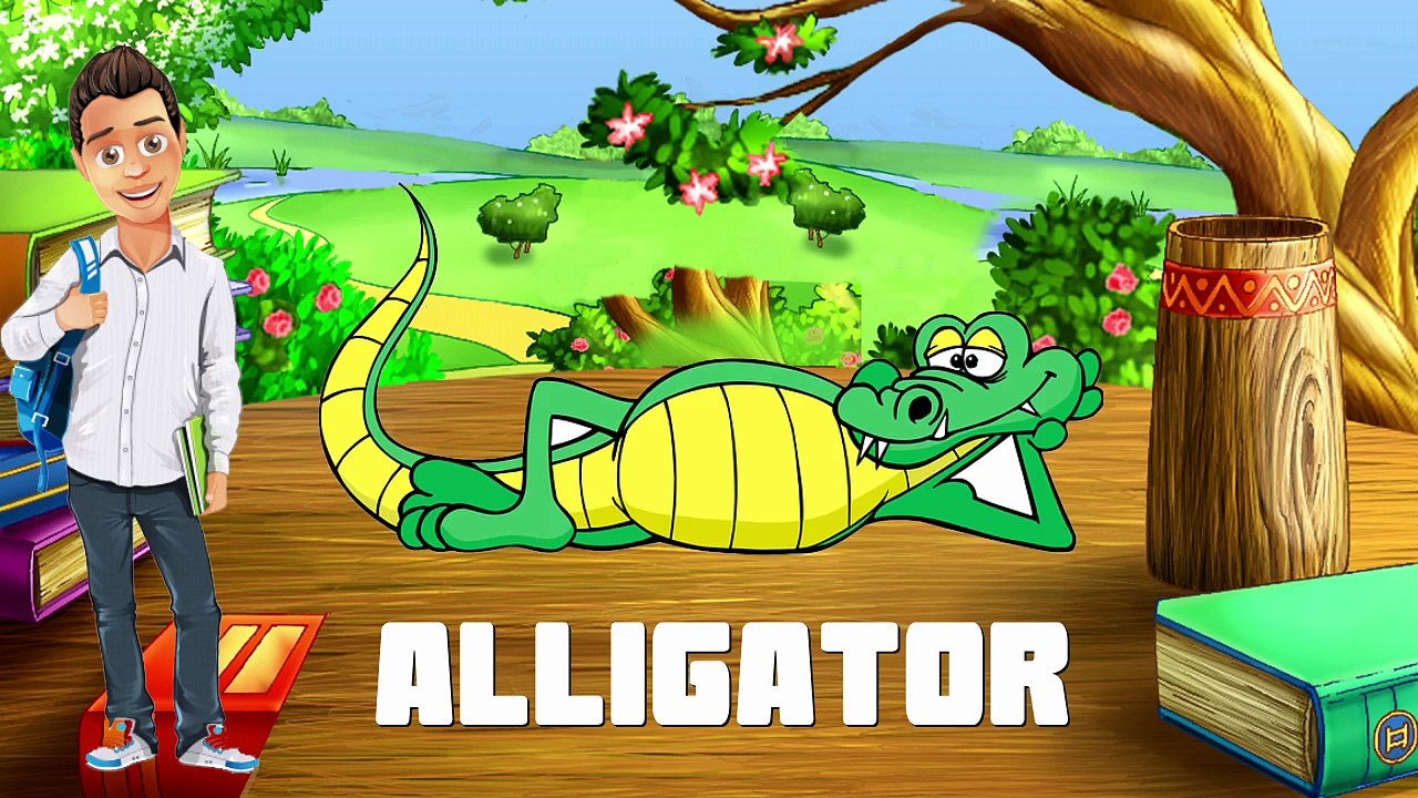 ABCD  - Phonics Song with Words  for Children "The Letter A Song" #1