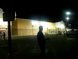Playing with bubble wands in wal mart parking lot