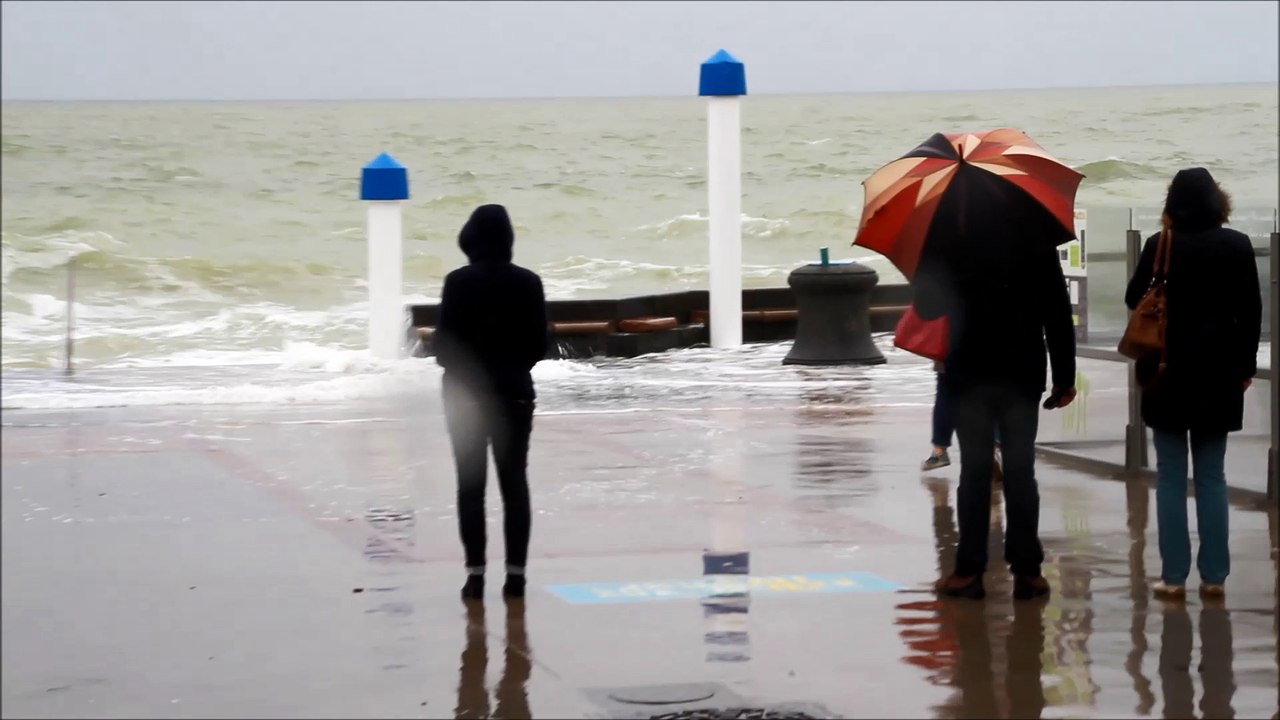 Les grandes marées à Wimereux, le samedi 9 avril 2016