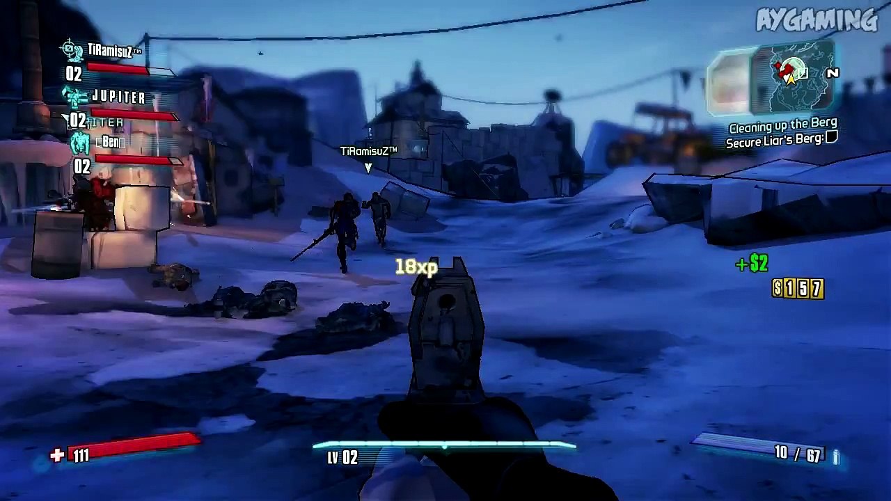 Borderlands 2 - Episode 1 - Let's Play w/ TiRaMiSuZ, DevilMeteor, Ben & Jerry - Part 2