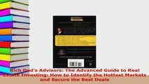 PDF  Rich Dads Advisors The Advanced Guide to Real Estate Investing How to Identify the Read Online