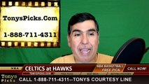 Atlanta Hawks vs. Boston Celtics Free Pick Prediction NBA Pro Basketball Odds Preview 4-9-2016