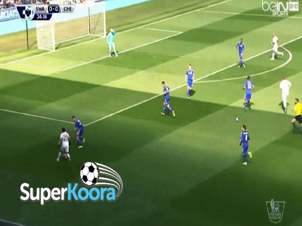 اهداف مباراة ( سوانزي سيتي 1-0 تشيلسي ) الدوري الانجليزي
