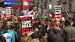 Protest Against British Prime Minister David Cameron - Thousands on Road
