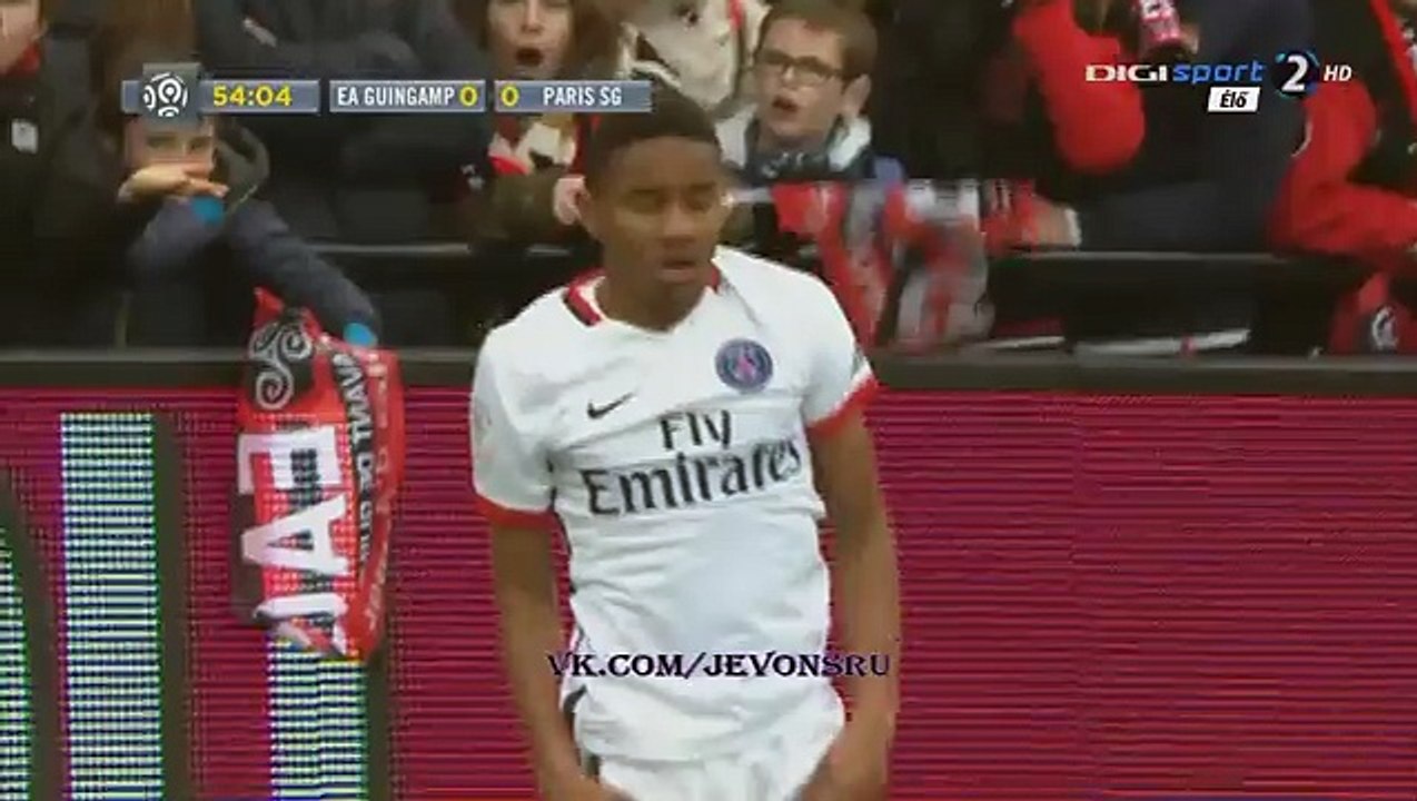 (Penalty) Lucas Goal - Guingamp 0 - 1 Paris SG...