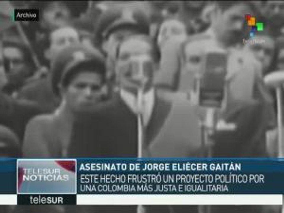 Colombia: hoy se cumplen 68 años del asesinato de Jorge Eliécer Gaitán