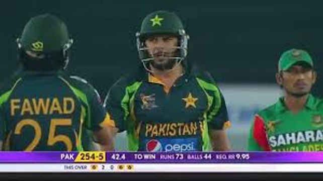 Asia cup 2014 Shahid Afridi 5 Sixes Pakistan Vs india Highlights