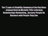 Download The 11 Laws of Likability: Summary of the Key Ideas - Original Book by Michelle Tillis