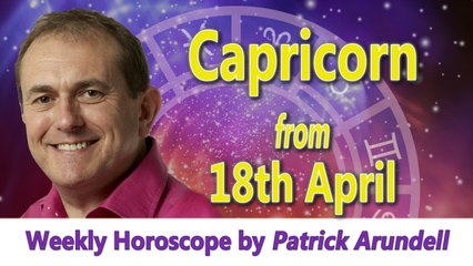 Capricorn Weekly Horoscope from 18th April 2016