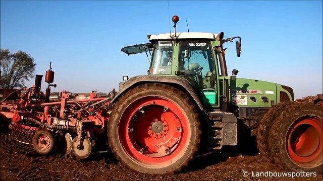 Dewulf R7050 en Fendt 818 bieten rooien 2014 - Destoop uit Waregem