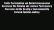 [Read book] Public Participation and Better Environmental Decisions: The Promise and Limits