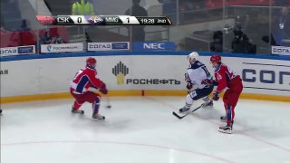 Radulov rocks Mozyakin hard in the corner