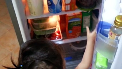 How to quiet a crying baby with grapes!